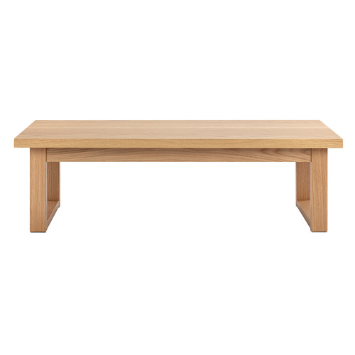 Temple & Webster 120cm Ski-Leg Oak Wood Coffee Table